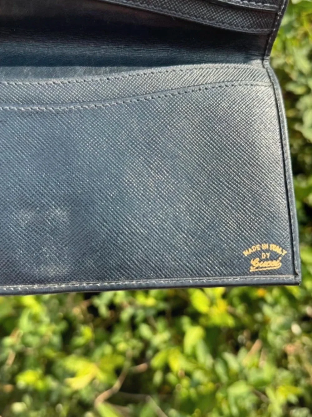 Gucci Beige Canvas GG Continental Wallet with Black Trim - Picture 5 of 7